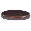 Oval Dark Wood Base (5"x8"x1")